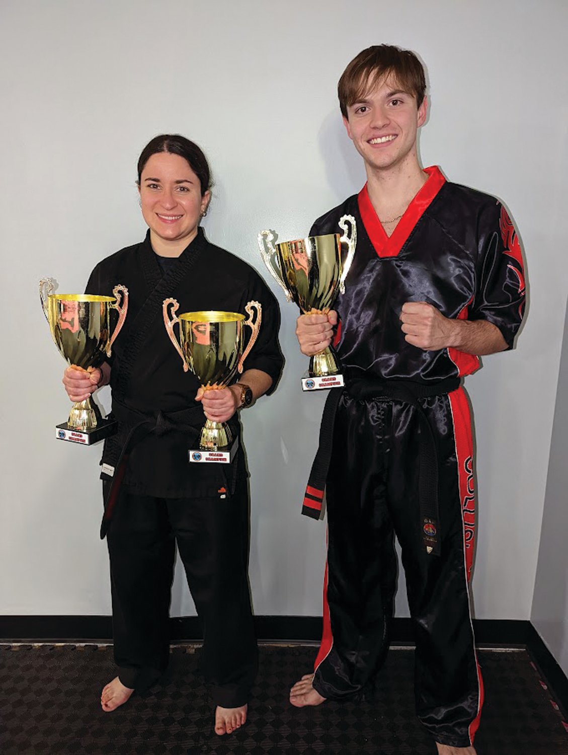 NATIONAL CHAMPS: Ashley Sacrey and Anthony Zangari, who took first place overall at the KRANE National Championships. (Submitted photos)